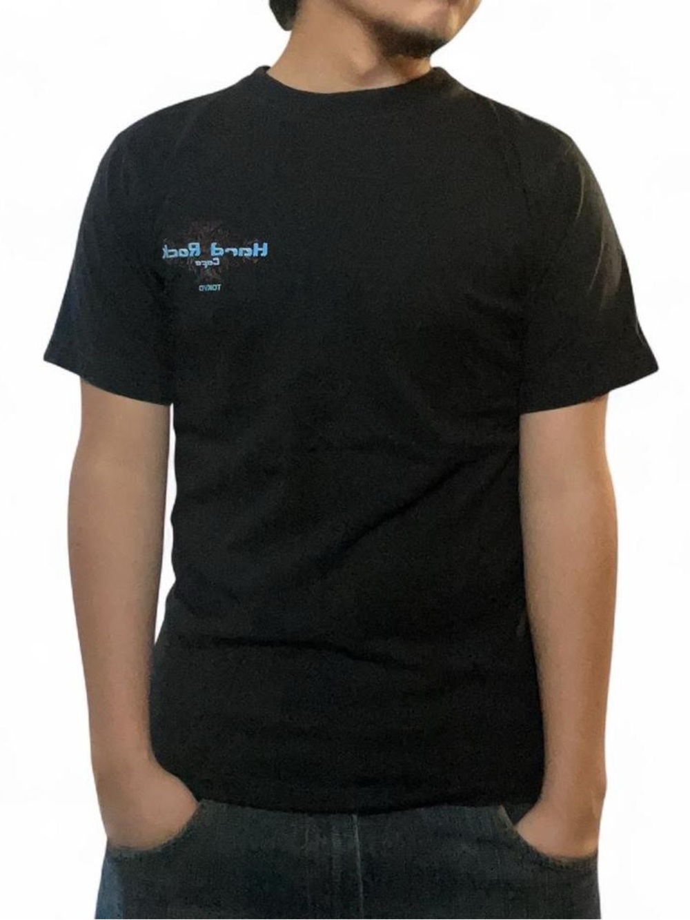 Vintage‎ Hard Rock Cafe Tokyo Japan Black T-Shirt Size Small Guitar Graphic
